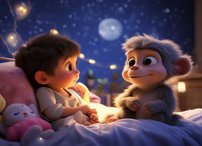 儿童睡前故事猴子点点 - 幼儿睡前猴子小故事