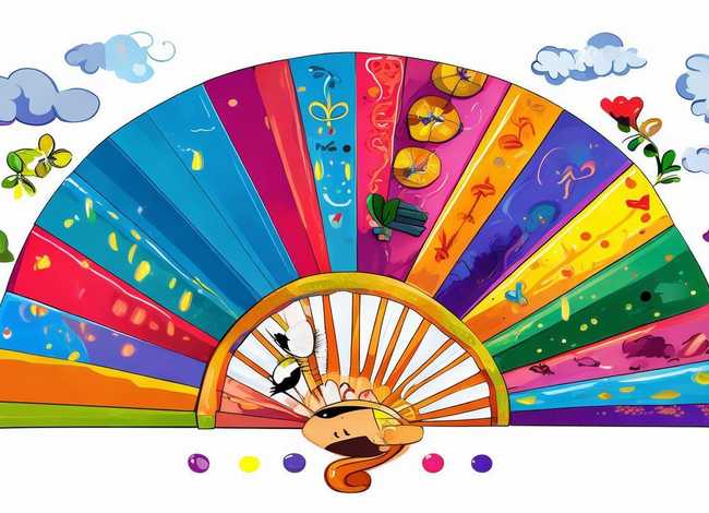 儿童扇子画简单 儿童扇子画简单卡通