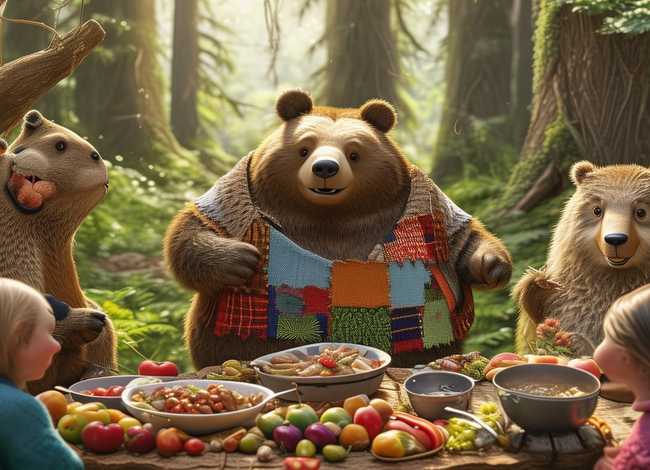 小熊请客简短故事视频，小熊请客简短故事视频完整版