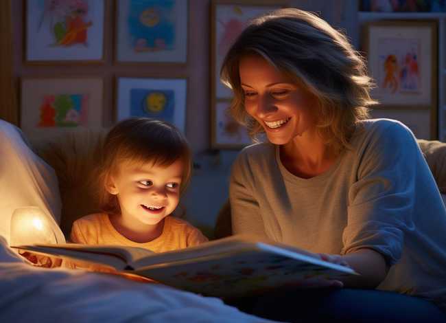 给小孩说睡前故事；给小孩说睡前故事的话