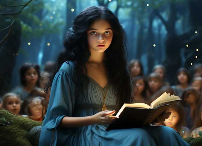 儿童神秘的故事 神秘的小女孩讲故事