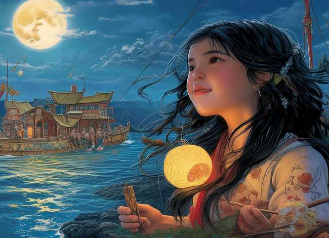 妈祖小故事、妈祖小故事插画图片