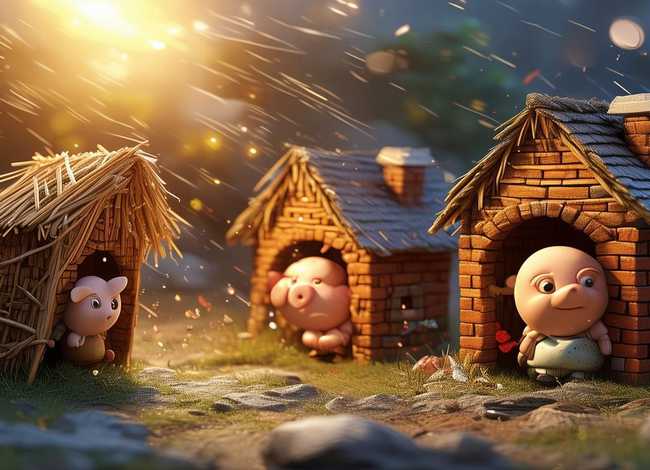 三只小猪儿歌睡前故事，三只小猪儿歌睡前故事视频