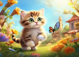 小猫的故事儿童完整3-6岁 - 小猫的故事幼儿故事绘画