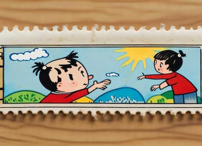 小小的邮票朗诵儿童、小小的邮票,我在这头