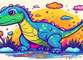 儿童简笔画恐龙大全大图、儿童简笔画恐龙大全大图可爱