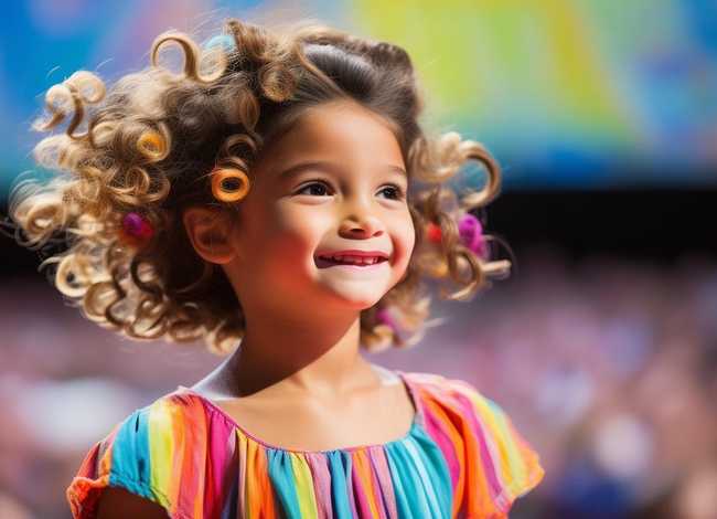 儿童演讲发型女；儿童演讲发型女图片