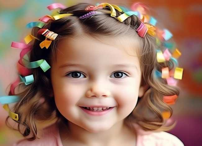 儿童发型编发 儿童发型编发中发