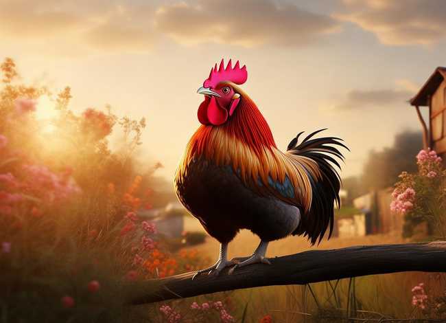 公鸡打鸣的故事，公鸡打鸣的寓言故事