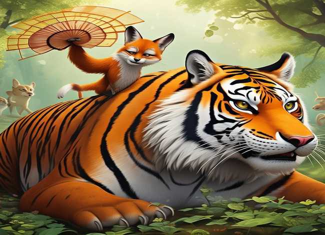 成语故事狐假虎威图画绘本、成语故事狐假虎威图画绘本教案