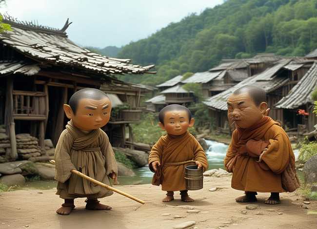 三个和尚故事简短ppt；三个和尚故事简短版