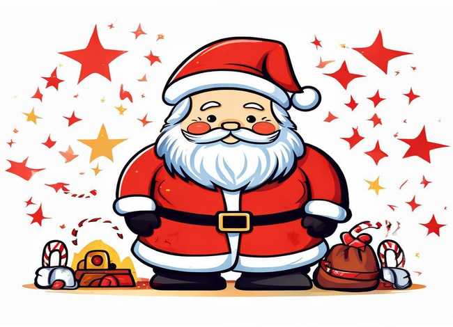 圣诞老人儿童图片 圣诞老人儿童图片简笔画