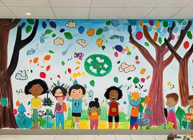 关于环保的儿童画；关于环保的儿童画作品