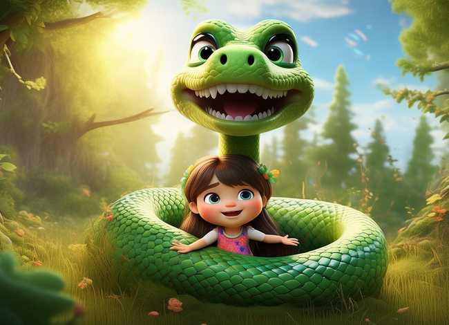 蛇的儿童故事亲亲宝贝网；蛇的幼儿故事