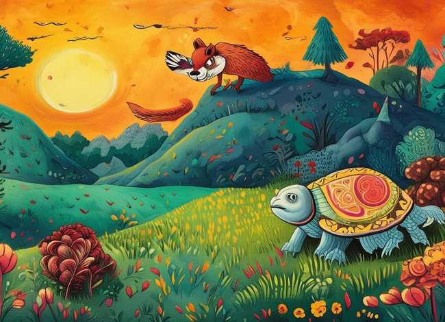 外国古代寓言故事绘画，外国古代寓言故事绘画图片