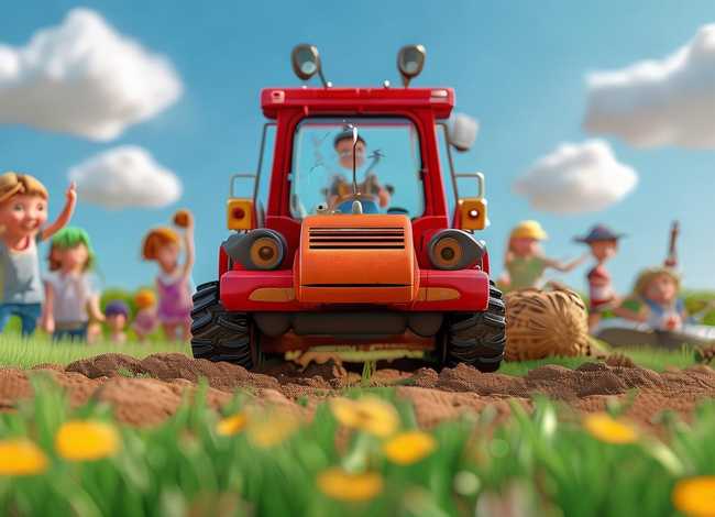 挖掘机的故事3-6岁儿童故事，幼儿故事挖掘机的故事