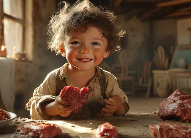 吃肉的小孩的故事（吃肉的小孩的故事视频）