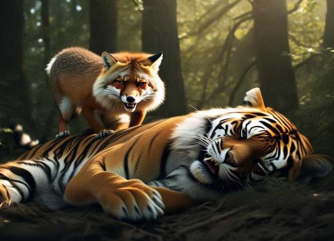 狐假虎威的小故事（狐假虎威的小故事30字）