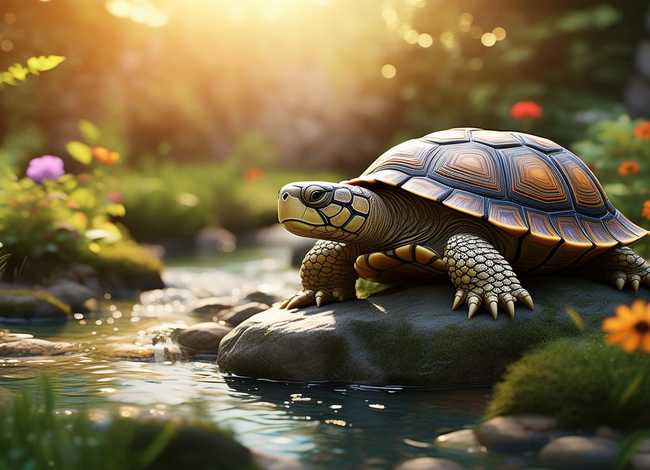 聪明的乌龟故事；聪明的乌龟故事图片