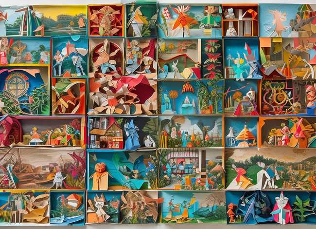 故事折纸贴画、故事折纸贴画教案