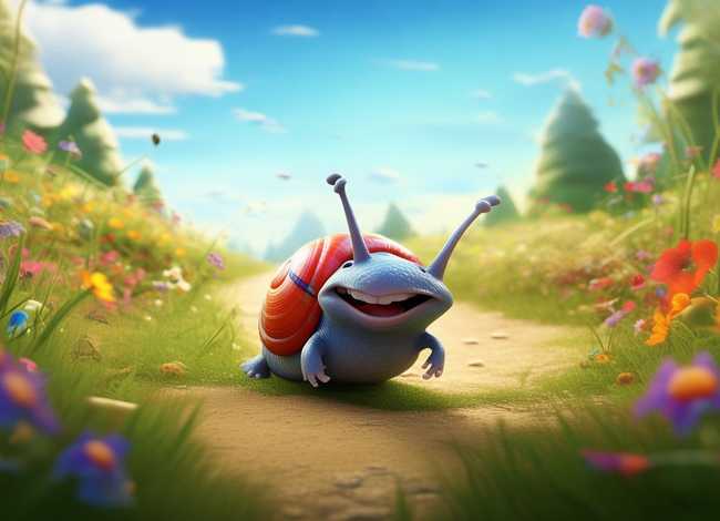 儿童故事蜗牛快跑；小蜗牛跑的很快的故事