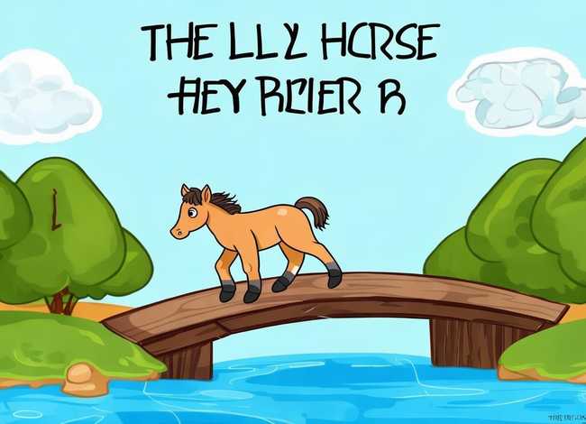 儿童故事带字图片小马过河（幼儿故事《小马过河》图片大全）