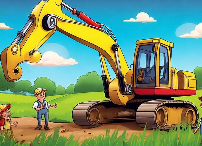 挖掘机的故事儿童绘本 关于挖掘机的绘本故事