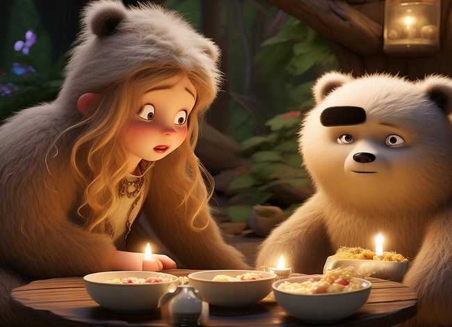 三只熊和金发姑娘的故事、三只熊和金发姑娘的故事英文版