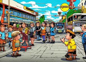 交通站的故事连环画（关于交通的连环画）