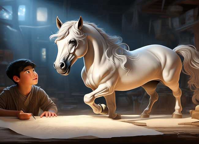 马良画画的故事,马良画马的故事 马良画画的故事,马良画马的故事