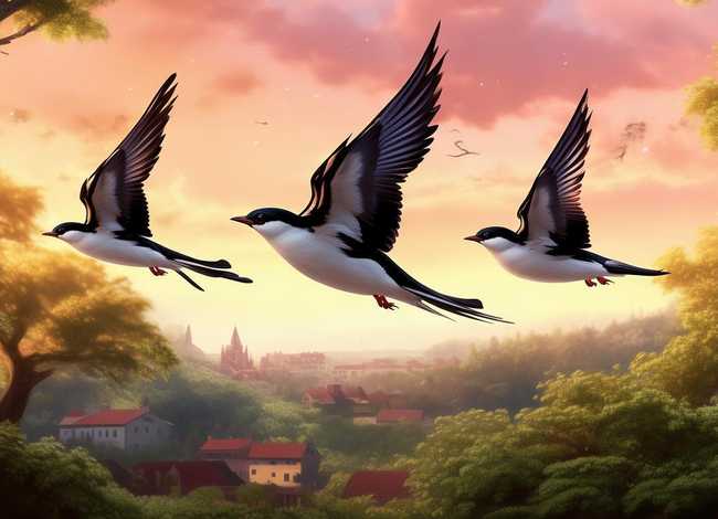 三只燕子儿童故事，三只燕子的故事