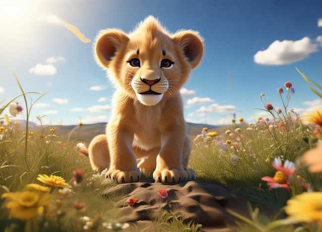 友善的小狮子绘本故事 友善的小狮子绘本故事图片