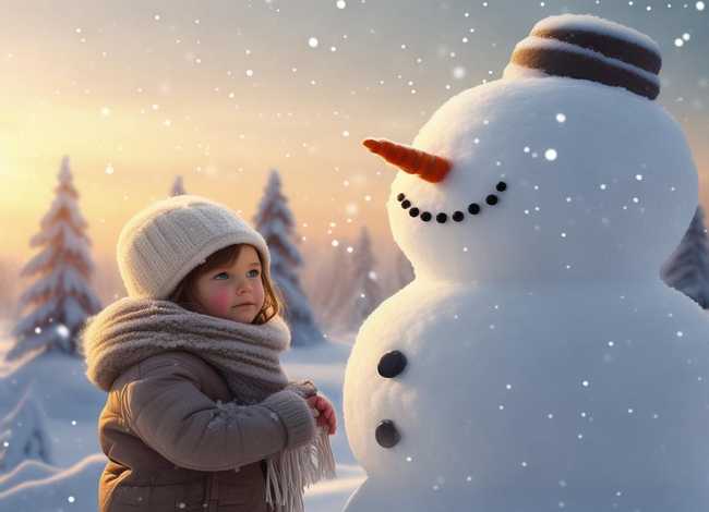 儿童故事雪孩子；幼儿故事雪孩子的故事
