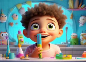 儿童刷牙的故事在线听 - 幼儿故事刷牙的绘本