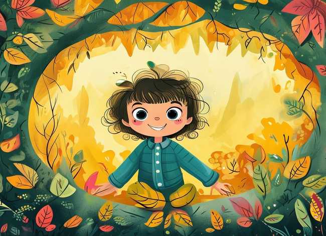树叶儿童故事；树叶幼儿故事贴画