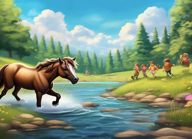 儿童故事小马过河ppt课件，小马过河幼儿故事教案