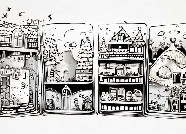 简单手绘小故事简笔画 简笔画小故事4个图简单