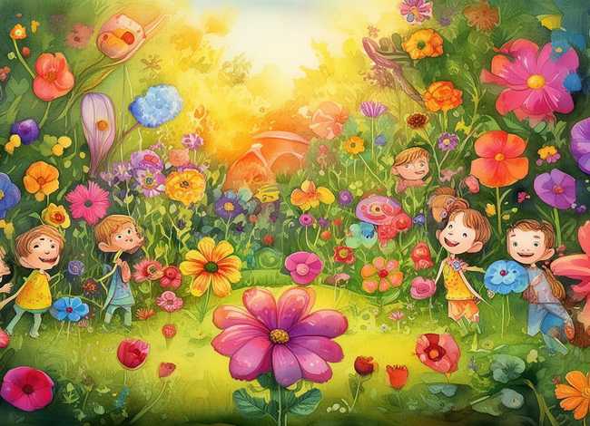 花朵的故事幼儿 - 关于花朵的幼儿故事