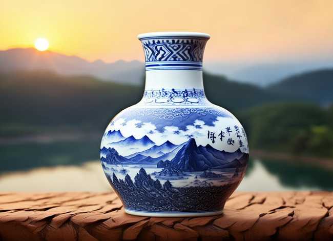 鼓岭故事梅瓶(鼓岭的故事) 鼓岭故事梅瓶(鼓岭的故事)