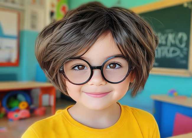 儿童女童发型图片 - 儿童女孩发型图片大全 学生头