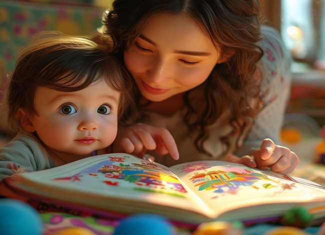 妈妈给我讲故事儿童画 - 妈妈给我讲故事画画