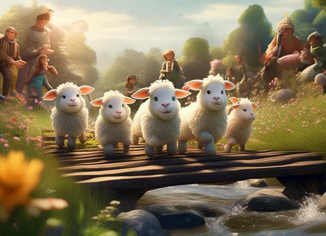 儿童故事表演小羊过桥 幼儿故事小羊过桥亲子表演