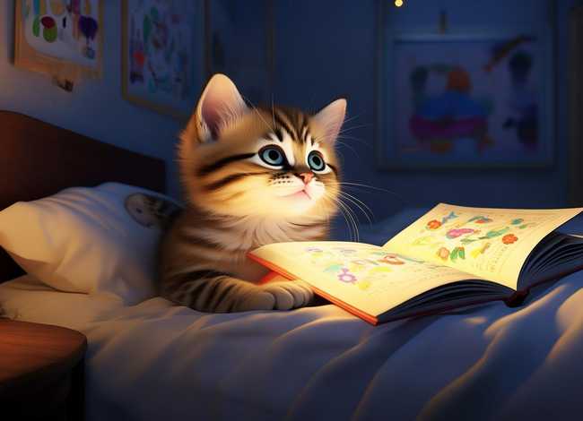 小猫咪的故事儿童睡前绘本、小猫咪的故事睡前故事文字版
