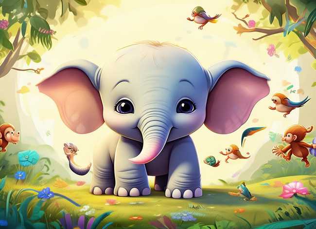 儿童故事书3-6岁小象的故事、关于小象的幼儿故事