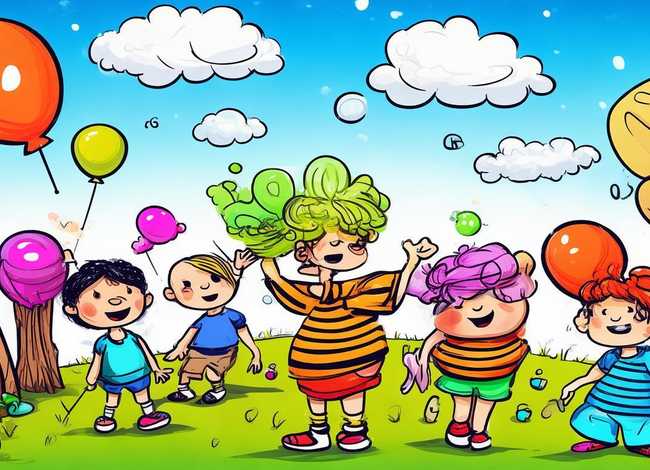 线描画儿童主题绘画 - 线描画儿童主题绘画图片