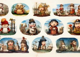 寓言故事连环画全12册 寓言故事连环画手抄报图片大全