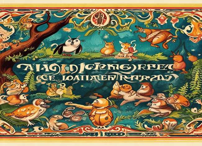 英文寓言故事手抄报、英文寓言故事手抄报图片