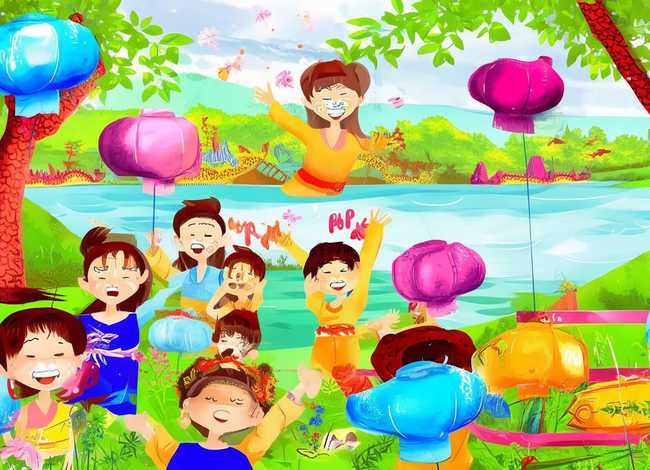 儿童端午节简笔画、儿童端午节简笔画横版