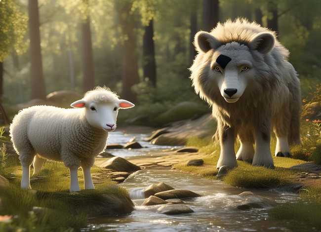狼和小羊儿童故事 - 狼和小羊幼儿故事