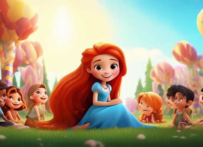 儿童绘本故事白雪公主和小朋友；幼儿绘本白雪公主的故事